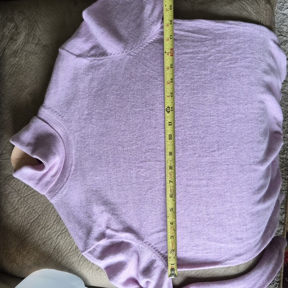 346 Brooks Brothers Size L Lavendar Turtleneck Sweater - Picture 4 of 5